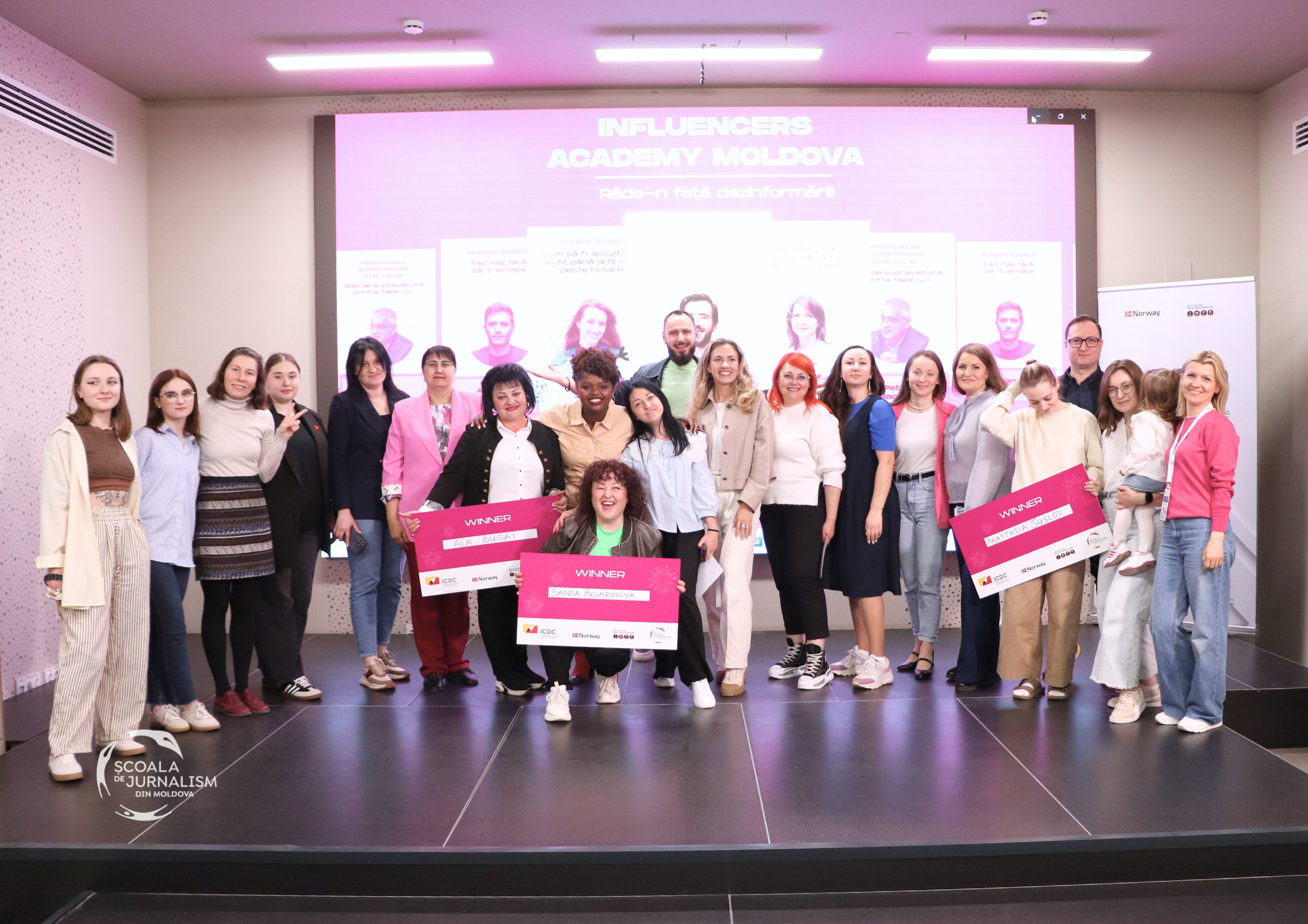 Ediția I a cursului Influencers Academy Moldova: 10 finaliste și 3 câștigătoare de granturi a câte 2.000 de euro